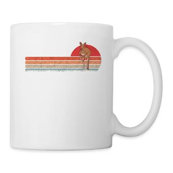 Kangourou Rétro Australie Vintage - Mug blanc - blanc - Droite