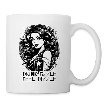 Publicité classique pour femmes, boisson pétillante - Mug blanc - blanc - Droite