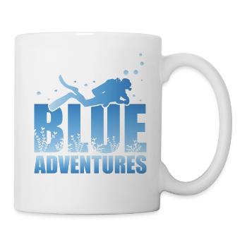 Scuba Diving, Scuba Diving, Holiday Sea Diver - Mug - white - Right