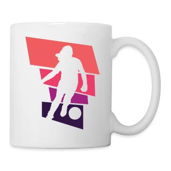 Soccer féminin, Football féminin, Football féminin - Mug blanc - blanc - Droite