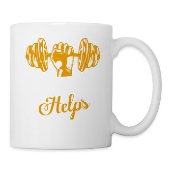 Jurer aide à l’entraînement Entraînement Haltérophilie - Mug blanc - blanc - Droite