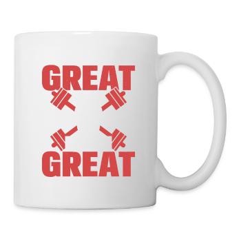 You Don't Have To Be Great Weight Lifting Workout - Tasse - Weiß - Rechts