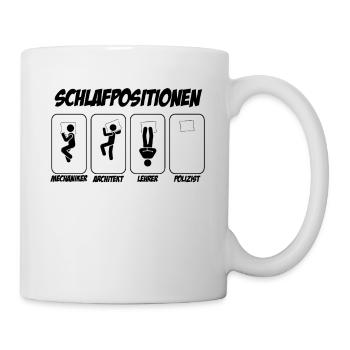 Polizist Geschenk Schichtarbeiter Polizist - Tasse - Weiß - Rechts