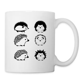 Igel - Tasse - Weiß - Rechts