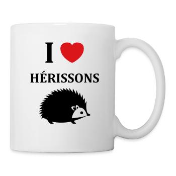 Hérisson - Mug blanc - blanc - Droite
