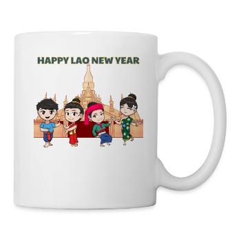Laos Lao Drapeau Laotien éléphant Lao I cadeau - Mug blanc - blanc - Droite