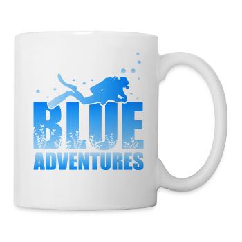 Scuba Diving, Scuba Diving, Holiday Sea Diver - Mug - white - Right