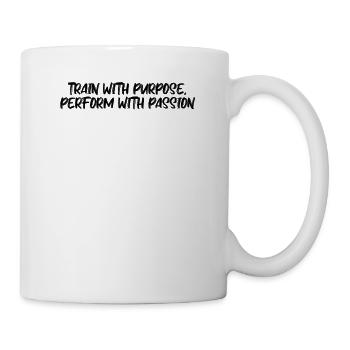 Fitness - Train with purpose, perform with - Mug - white - Right