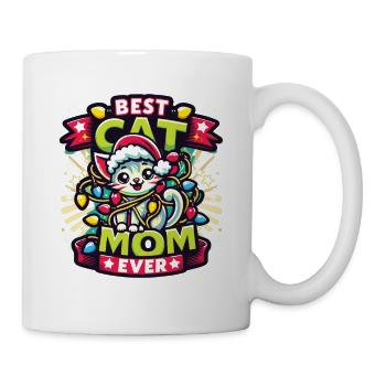 Best Cat Mom Katze Katzenmama Beste Katzenmama - Tasse - Weiß - Rechts