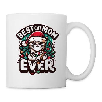 Best Cat Mom Katze Katzenmama Beste Katzenmama - Tasse - Weiß - Rechts