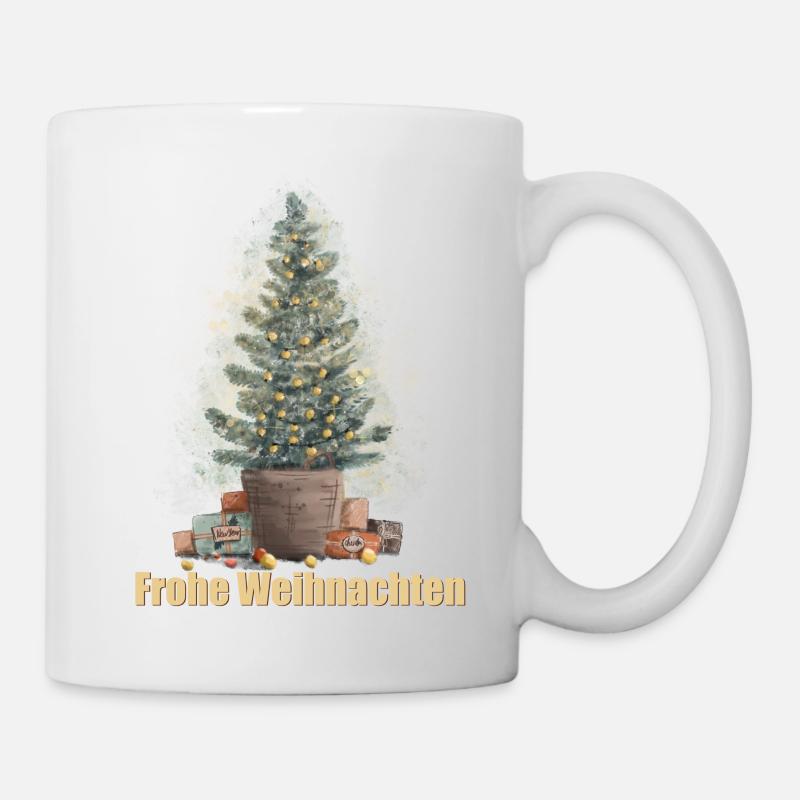 Frohe Weihnachten - Tasse - Weiß