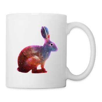 Kosmisches Kaninchen & Singularitätsauge - Tasse - Weiß - Rechts