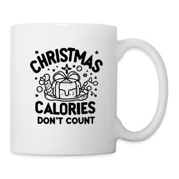 Les calories de Noël ne comptent pas - Mug blanc - blanc - Droite
