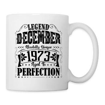 Décembre 1973. Cadeau d'Anniversaire decembre 1973 - Mug blanc - blanc - Droite