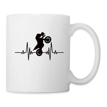Motorcycle Motorcross Motorcyclist Motorbike Fan - Mug - white - Right