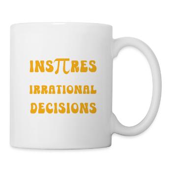 Pi Day m’inspire à faire de l’irrationnel - Mug blanc - blanc - Droite