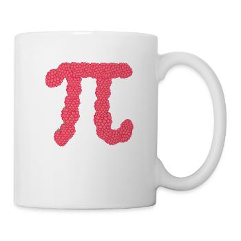 Framboise Drôle Pi Jour Gâteau Amateur de Maths - Mug blanc - blanc - Droite