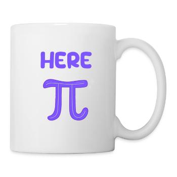 I'm Just Here For Pi Day Funny Math Geek - Mug - white - Right