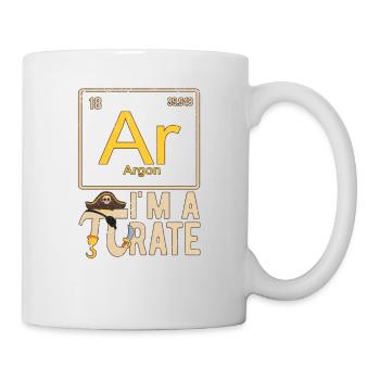 I'm a PIrate Funny Pi Day Argon Ar Chemistry Ma - Mug - white - Right