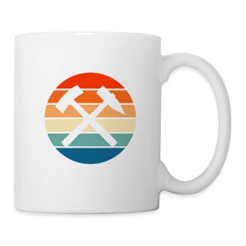 Schneeberg Symbol Design - Tasse - Weiß - Rechts