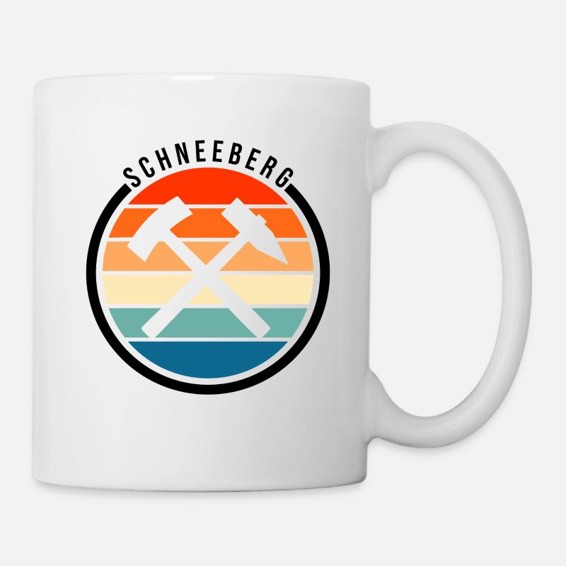 Schneeberg Symbol Design - Tasse - Weiß