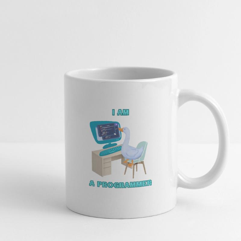 Eine Programmierer-Ente, ein lustiges Design für Programmierer Tasse