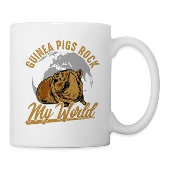 Guinea Pigs Rock My World Rodent Cavy Lover - Mug - white - Right