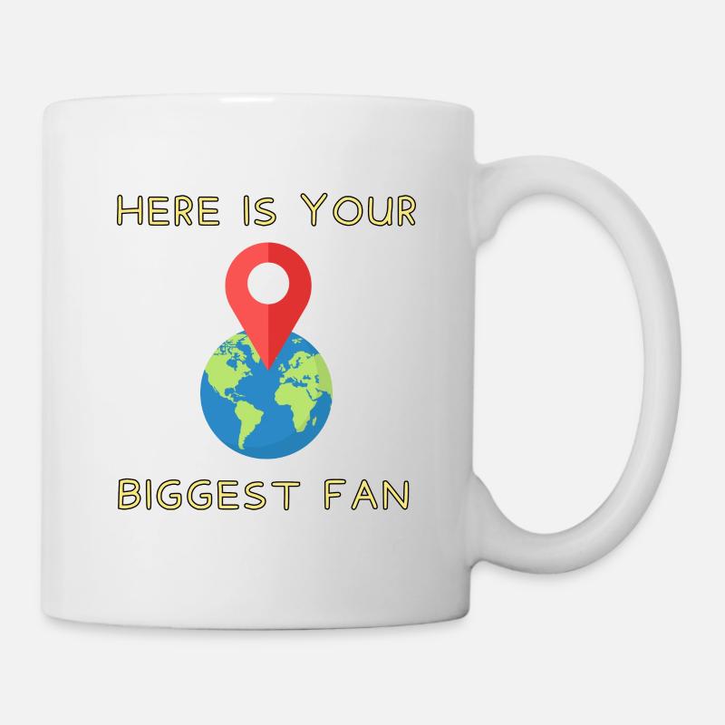 Hier ist dein größter Fan - Tasse - Weiß