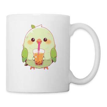 Inséparable kawaii boit Boba Bubble Tea Chibi - Mug blanc - blanc - Droite
