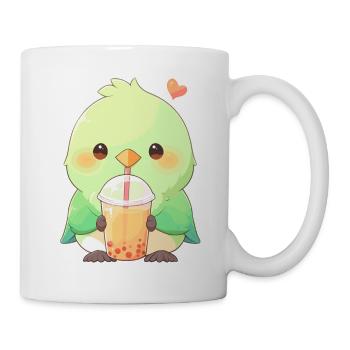 Inséparable kawaii boit Boba Bubble Tea Chibi - Mug blanc - blanc - Droite