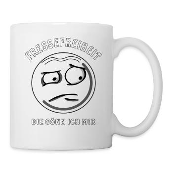 LIBERTÉ DE VISAGE - Mug blanc - blanc - Droite