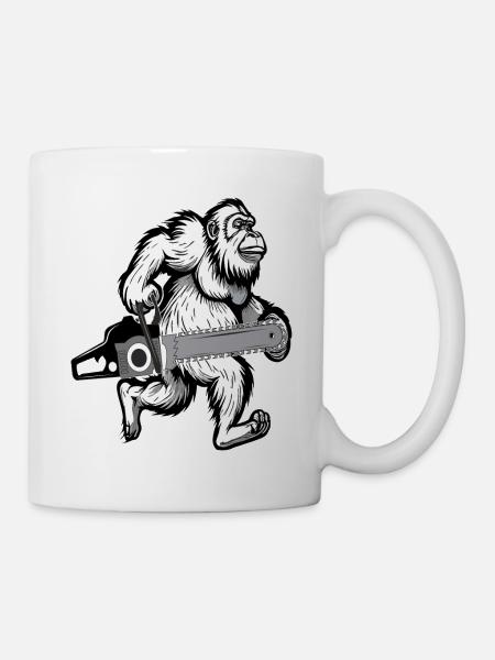 BIGFOOT KETTINGZAAG - Mok - wit
