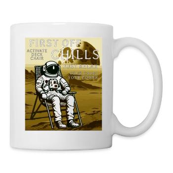 CHAISE LONGUE ASTRONAUTE FIRST OFF CHILLS - Mug blanc - blanc - Droite
