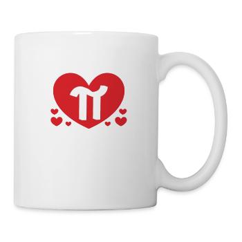 Love Is Like Pi Day Real Irrational Never Ending - Mug - white - Right