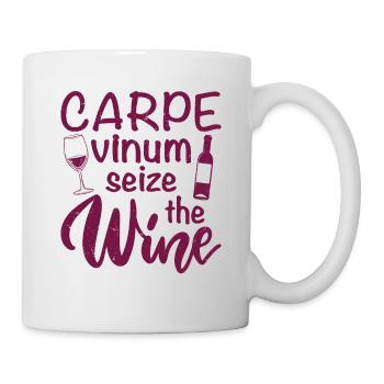 Carpe Vinum Saisir Le Vignoble Viticole - Mug blanc - blanc - Droite