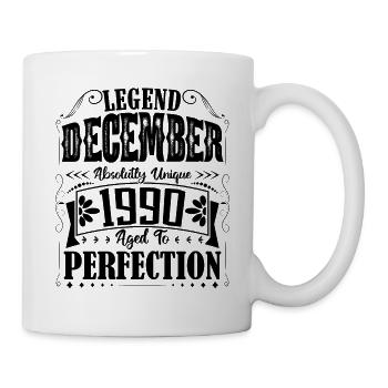 Décembre 1990. Cadeau d'Anniversaire decembre 1990 - Mug blanc - blanc - Droite
