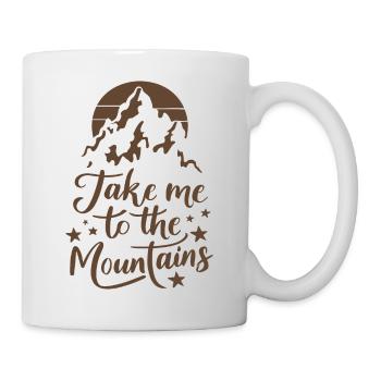 Take me to the Mountains Mountains Hiking Climbing - Mug - white - Right