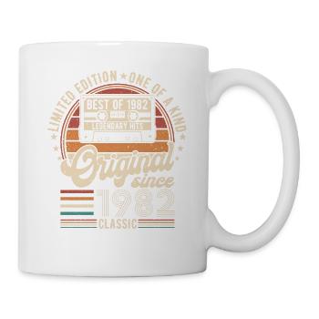 Millésime 1982 - cadeau d’anniversaire rétro - Mug blanc - blanc - Droite