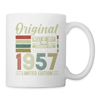 Classique 1957 intemporel rétro cadeau d’anniversaire - Mug blanc - blanc - Droite