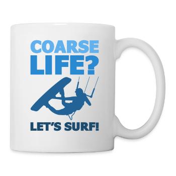 Kitesurf Kitesurf Kitesurf Kiteboarder - Mug blanc - blanc - Droite