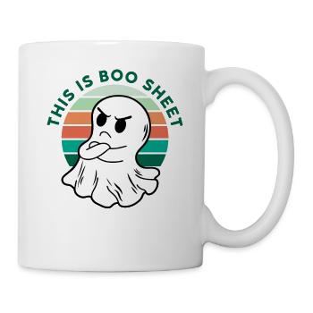 Das ist Buh-Blatt lustiges unhöfliches Halloween-Kostüm-Wortspiel - Tasse - Weiß - Rechts