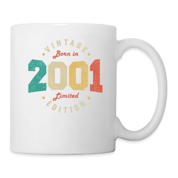 Vintage 2001 Original 2001 Anniversaire Rétro 2001 - Mug blanc - blanc - Droite