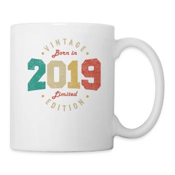Jahrgang 2019 Original 2019 Retro Jubiläum 2019 - Tasse - Weiß - Rechts