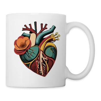 Cœur - Mug blanc - blanc - Droite