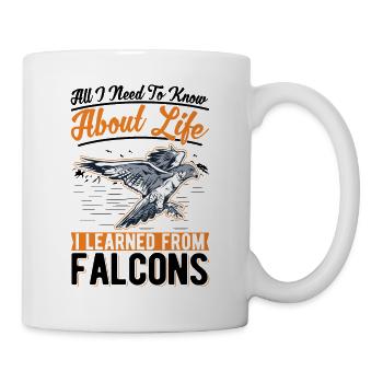 Falcon Owner Falconer Kestrel Falconry - Mug - white - Right