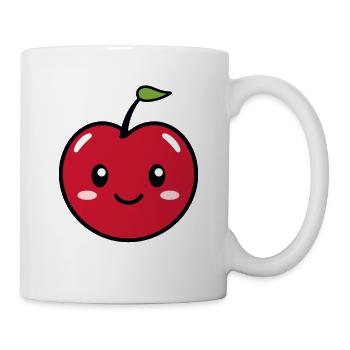 cerises - Mug blanc - blanc - Droite