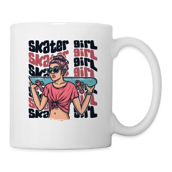 Skater Girl Skaterboy Skatepark Skatergirl Skater - Mug - white - Right