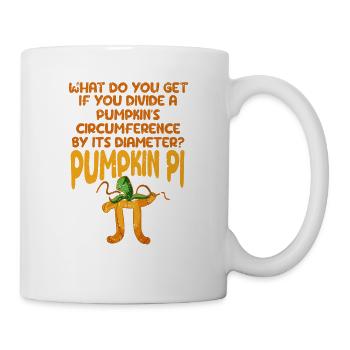Funny Pumpkin Pie Math Lover, Pi Day, Ern - Mug - white - Right