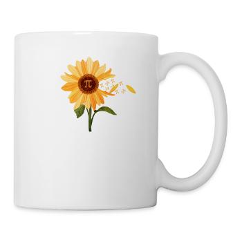 Pi Day Sunflower 3,14 Symbol Mathematik Lehrer - Tasse - Weiß - Rechts