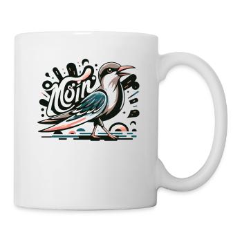Moin Möwe Moin Sprüche Hamburg Moin Dialekt - Tasse - Weiß - Rechts